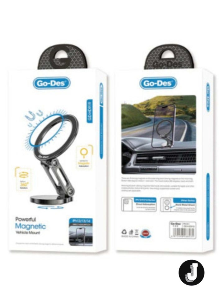 JAJEEK Magnetic Phone Holder for Car – Universal Dashboard & Air Vent Mount with Extra Strong Grip - Image 2