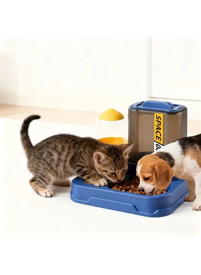Automatic Pet Feeder 2Pcs Rose Bowl Spoon For Dog Cat Dry Kibble - Image 1