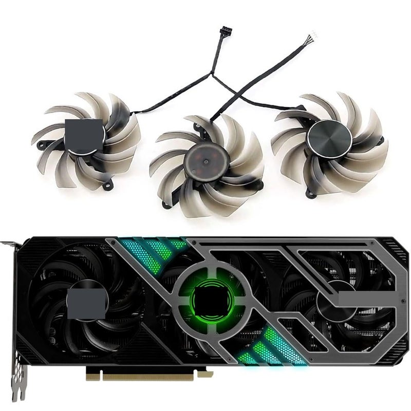 83MM RTX 3070 3080 GPU Fan，for PALIT for 3090 3080TI 3070TI 3060TI GamingPro Graphics Card Cooling Fan Easy to Replace(Fan-AB) - Image 2