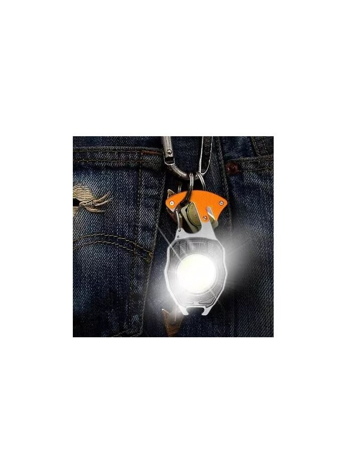 LED Keychain Flashlight: Multifunctional Mini Work Light with Magnetic Base, and Type-C Charging for Emergencies  - Image 5