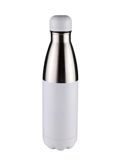 Hans Larsen Stainless steel water bottle Classic double walled vacuum insulated water bottle Leak proof 500 ML White  - Image 1