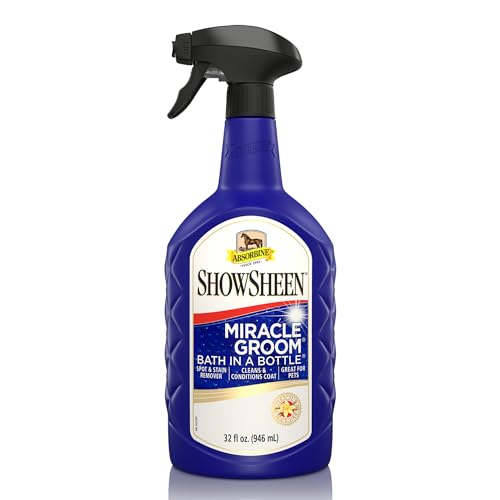 Absorbine ShowSheen Miracle Groom Waterless Shampoo 5in1 Formula for Coat Mane Tail 32oz
