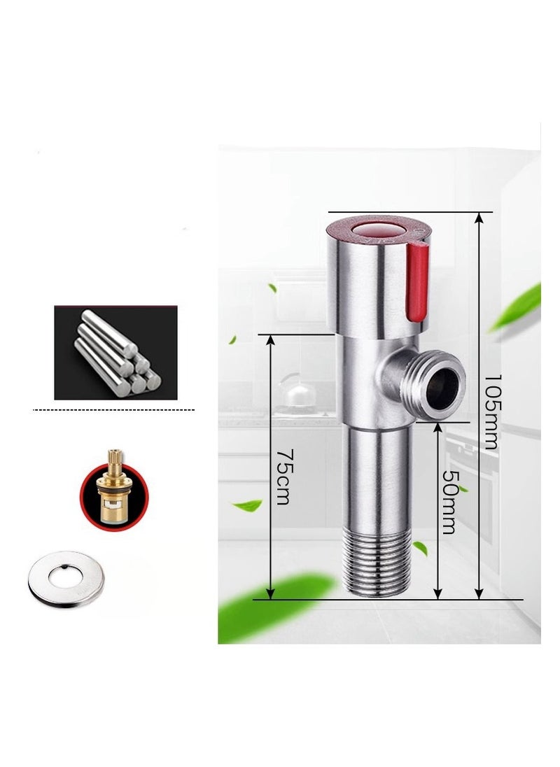 EBMINI - Household One In Two Out Three Way Four Point Valve Stop Water Valve Triangle Valve - Image 1