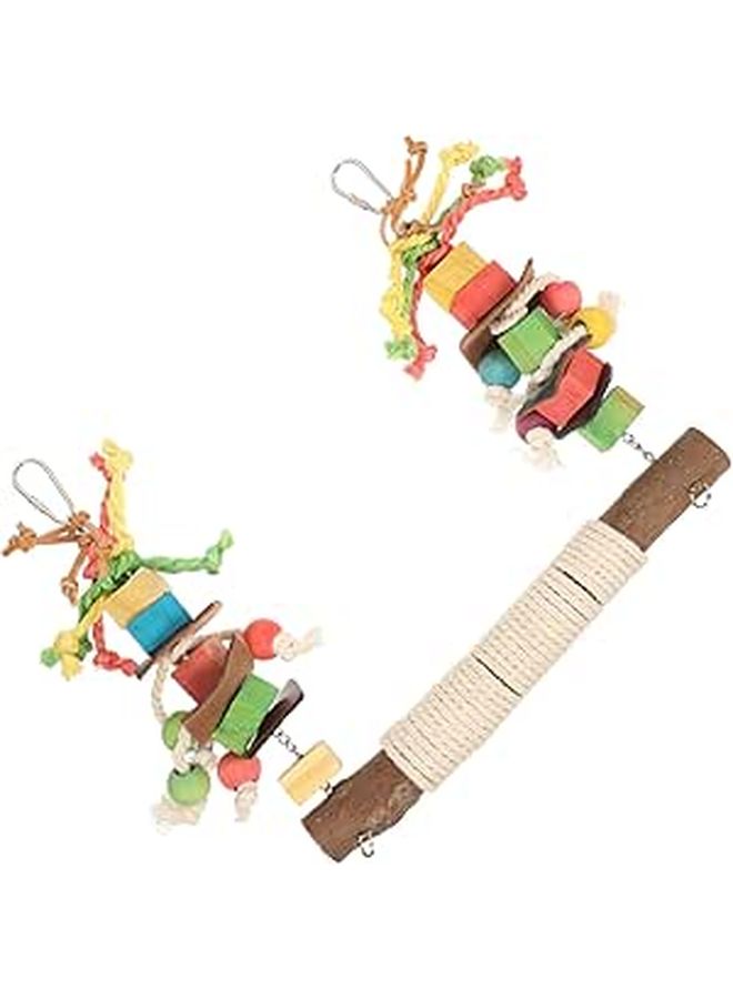 Durable Parakeet Swing Bird Perch for Parrots Chewable Cage Accessory - Image 1
