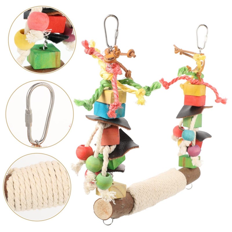 Durable Parakeet Swing Bird Perch for Parrots Chewable Cage Accessory - Image 5