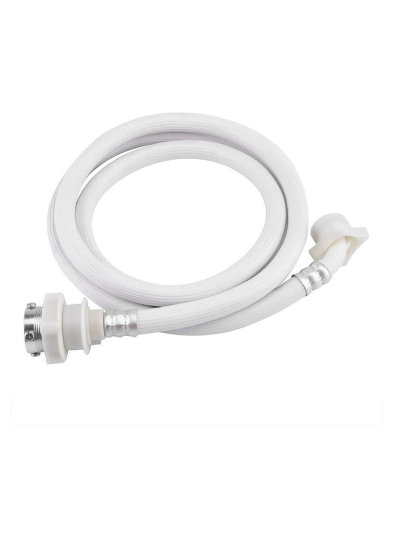 Washing Machine Hose Connector Automatic Washing Machine Inlet Hose Extension Tube 2m White - Image 2