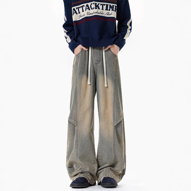 Unisex Classic Denim Jeans Loose Fit Daily Outdoor Wear - Image 4