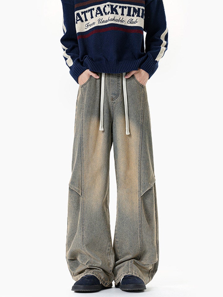 Unisex Classic Denim Jeans Loose Fit Daily Outdoor Wear - Image 1