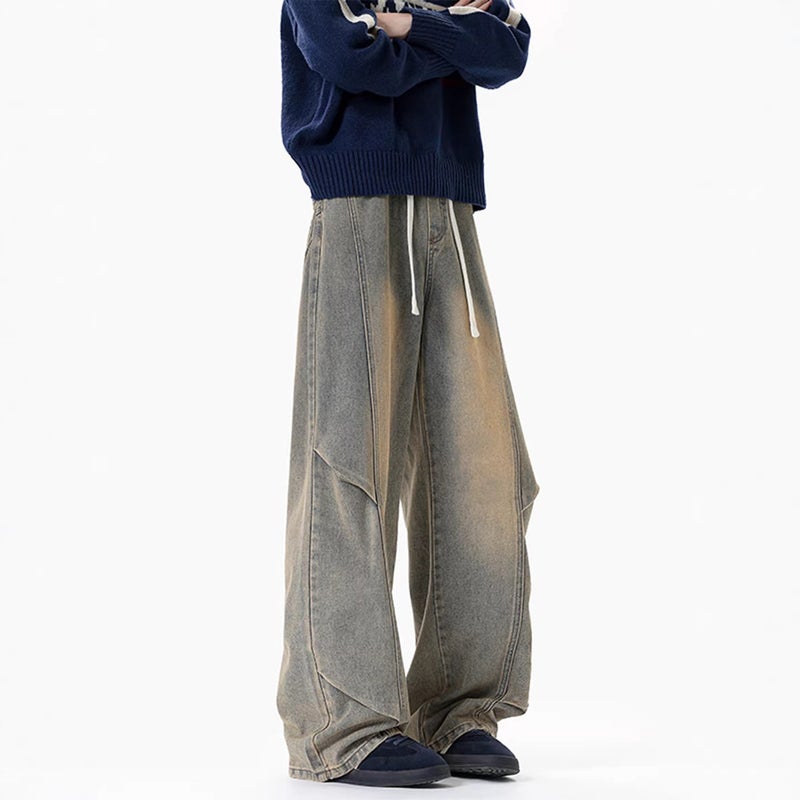 Unisex Classic Denim Jeans Loose Fit Daily Outdoor Wear - Image 5