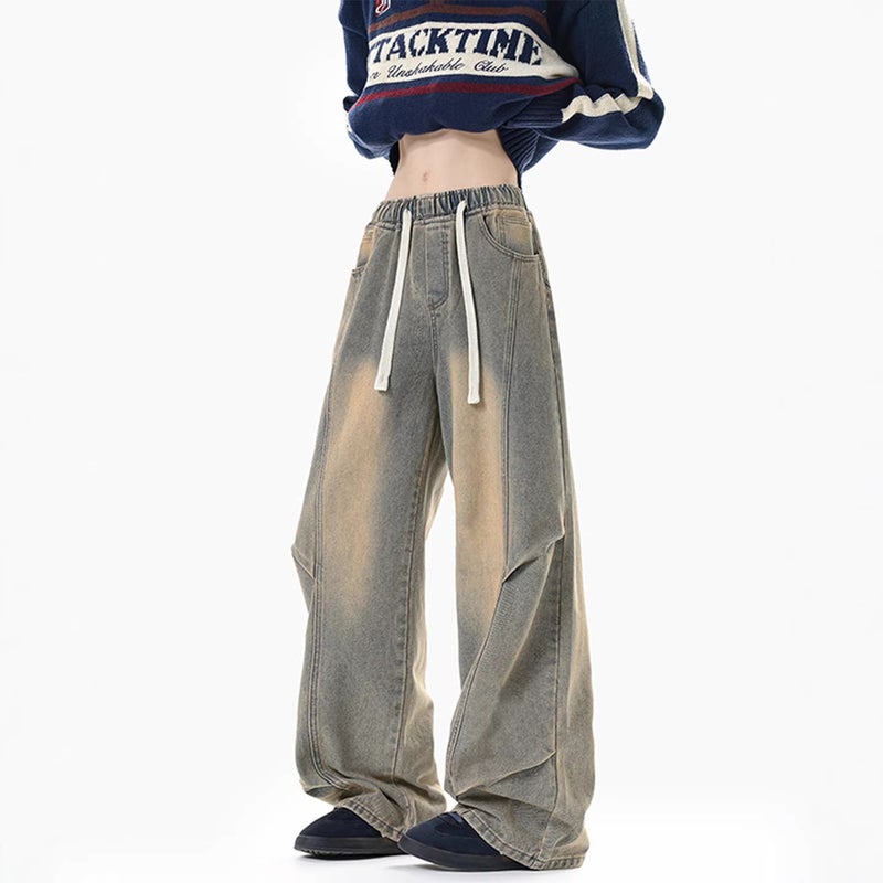 Unisex Classic Denim Jeans Loose Fit Daily Outdoor Wear - Image 2