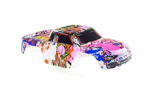 SummitLink Custom Body Compatible for 110 Scale RC Car or Truck Truck not Included Graffiti Pink Pig - Image 5