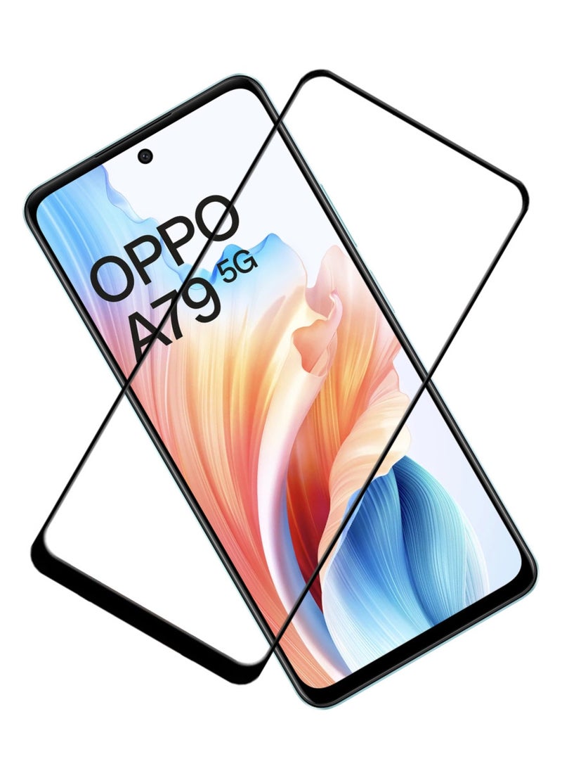 ACLIX Antistatic ESD Dustproof Premium Quality High Definition Tempered Glass Screen Protector Designed For Oppo A79 - Image 1