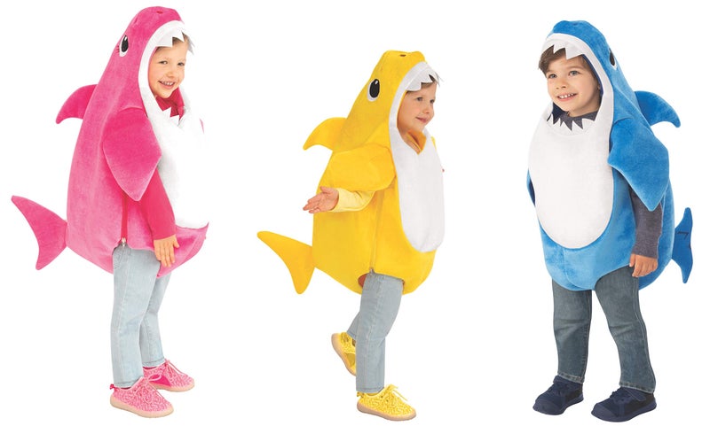 Baby Shark: Daddy Shark Costume with Sound Chip for Toddlers by Rubies, Boy's Toddler