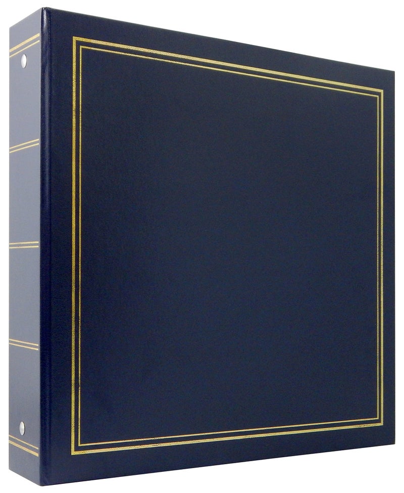 MCS Library Collection 400-Pocket 4x6 Photo Album, 80 Pages, Blue - Image 1