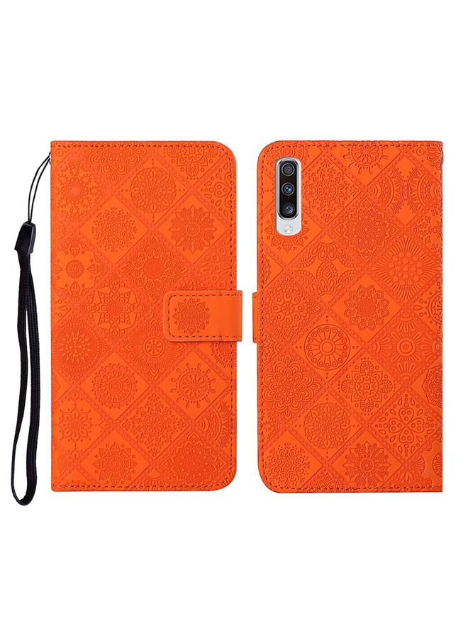 S-TOP Case For Samsung Galaxy A50 Ethnic Style Embossed Pattern Horizontal Flip Leather Case with Holder & Card Slots & Wallet & Lanyard - Image 1
