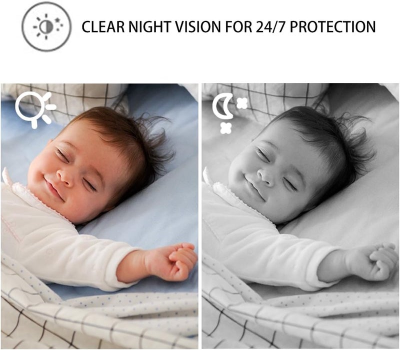 iBaby Smart WiFi Baby Monitor, 1080P Full HD Camera, Temperature and Humidity Sensors, Motion and Cry Alerts, Moonlight Projector, Remote Pan and Tilt with Smartphone App for Android and iOS - Image 4