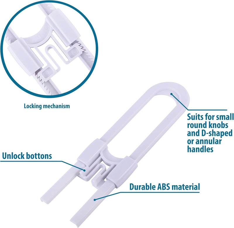 Cutesafety Sliding Cabinet Locks - 10 Pack - Image 3