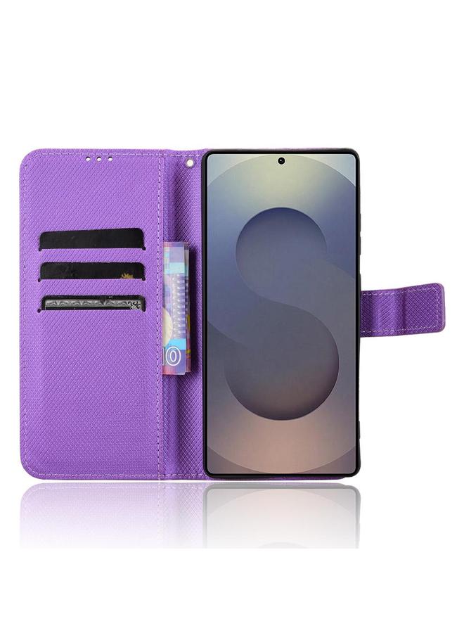 S-TOP Case For Samsung Galaxy S25 Ultra 5G Diamond Texture Leather Phone Case - Image 4