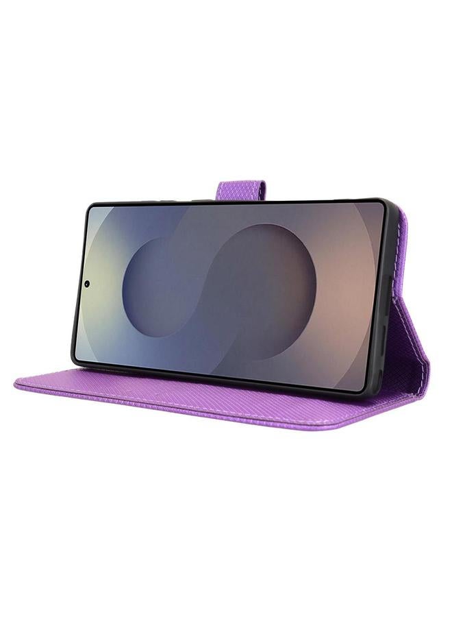 S-TOP Case For Samsung Galaxy S25 Ultra 5G Diamond Texture Leather Phone Case - Image 5