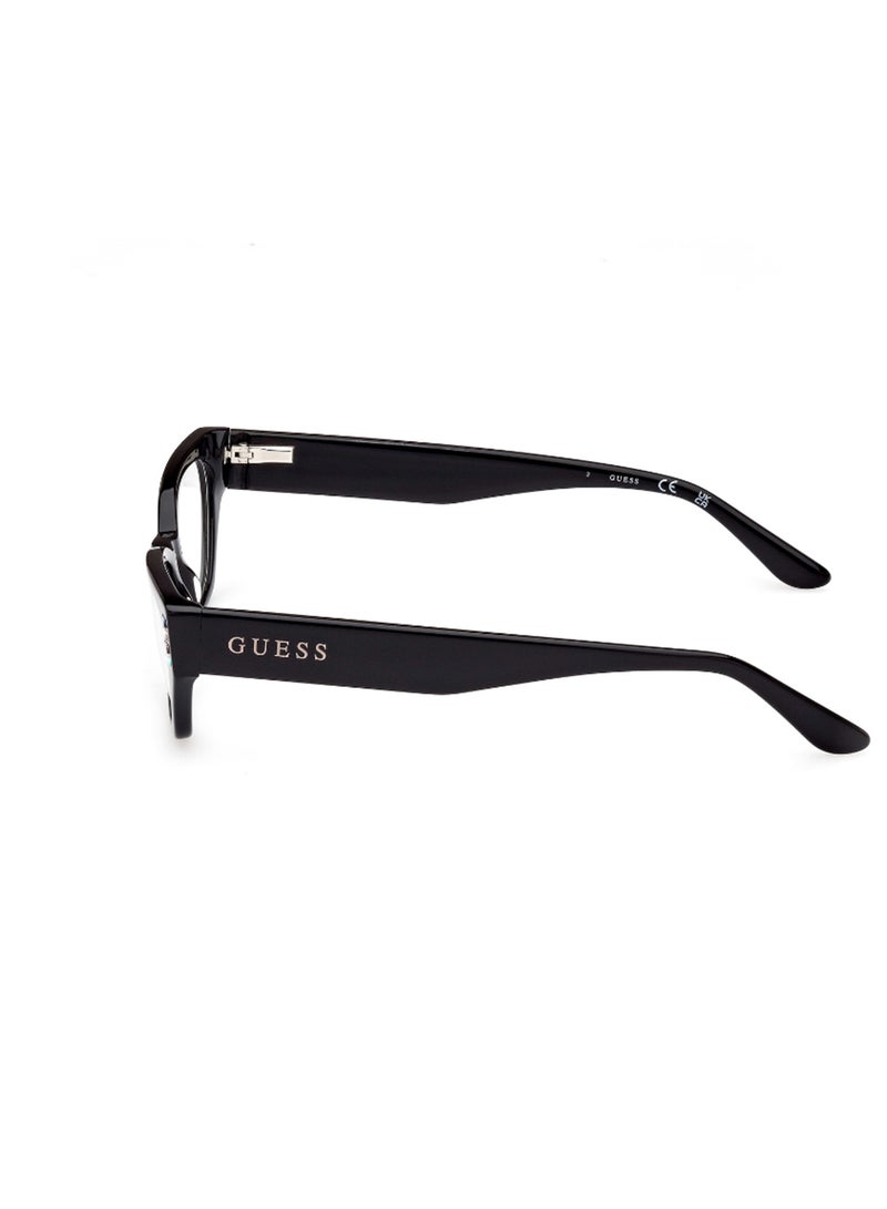GUESS Women's Cat Eye Shape Eyeglass Frames - GU296700151 - Lens Size: 51 Mm - Shiny Black - Image 2