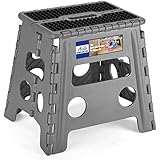 Acko Folding Step Stool - 13Ã¢â‚¬Å“Height Premium Heavy Duty Foldable Stool for Kids and Adults, Kitchen Garden - Image 1