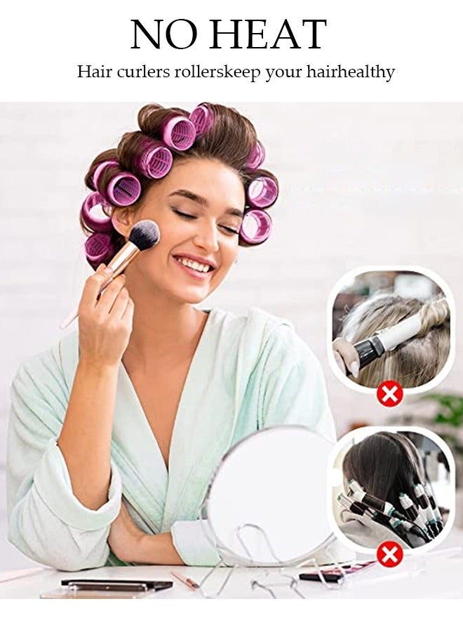 DUNISO 36 pcs Curler Set, Self Gripping Curler, Non Thermal Curler, Long Hair, Medium Short Hair Curler, Curler with Curler and Comb, Salon Hairdressing Curler, DIY Hair - Image 2