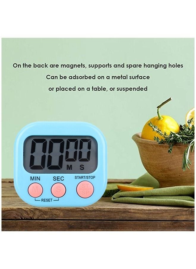 Generic - LCD Digital Kitchen Countdown Magnetic Timer Pink - Image 1