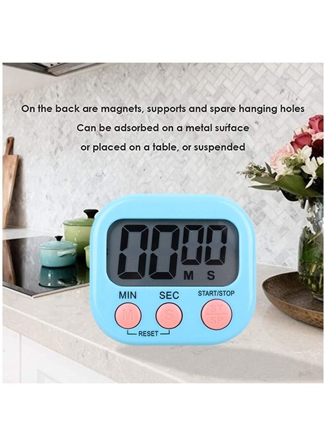 Generic - LCD Digital Kitchen Countdown Magnetic Timer Pink - Image 1