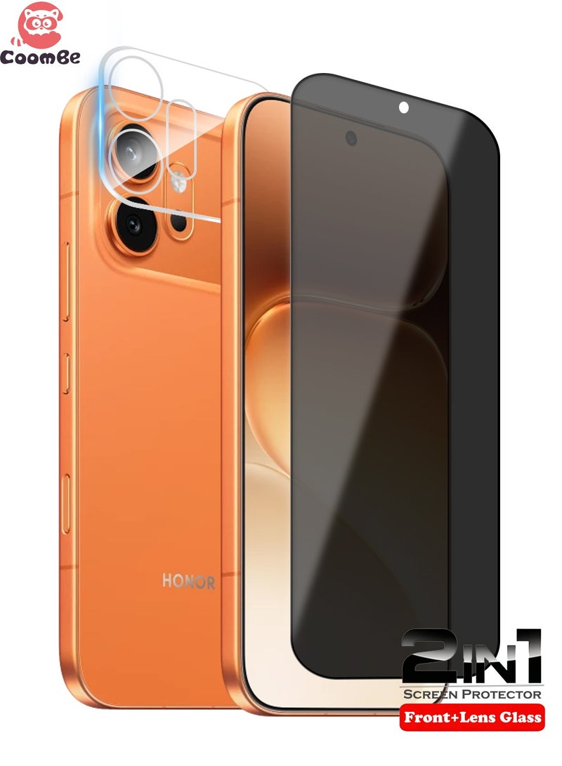 CoomBe 2 in 1 Honor 600 Privacy Screen & Camera Protector - High Transparency Full Coverage Shield for Scratch & Impact Protection - Image 1