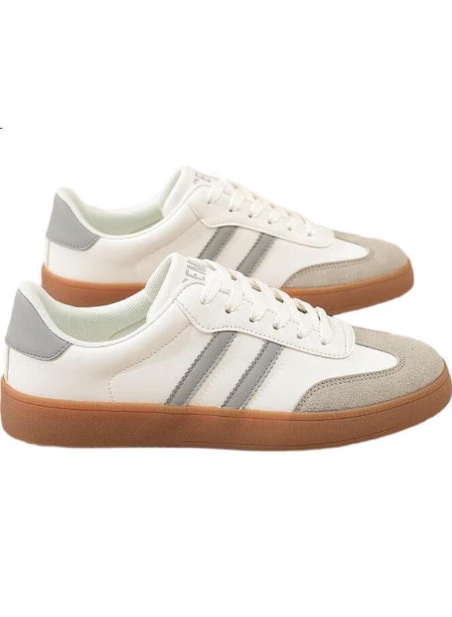 Semir Men's Retro Casual Training Shoes Spring New Casual Shoes Sth243039 White Gray 40 - Image 3
