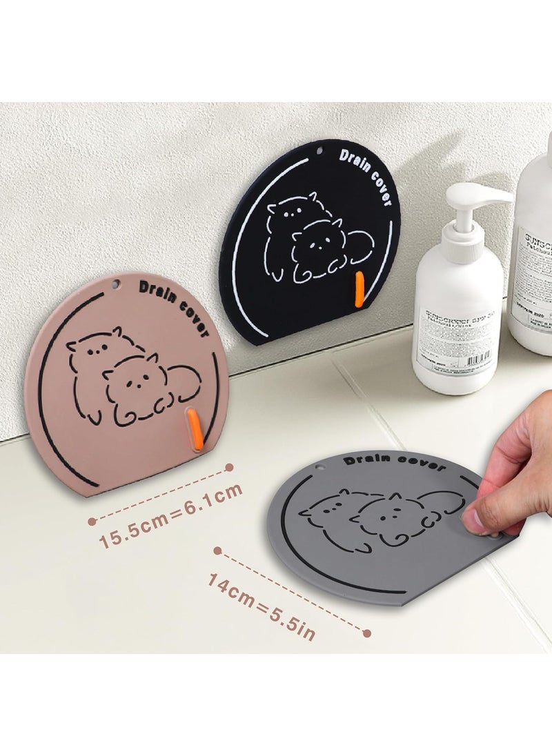 Prostuff.in Prostuff.in® Set of 4 Pcs Floor Drain Deodorant Pad Kitchen Sink Strainer, Toilet Pad, Bathroom Anti-Odour Sewer Cover Stopper Kitchen and Tub Drain Plug for Easy Water Control, Multicolour  - Image 4