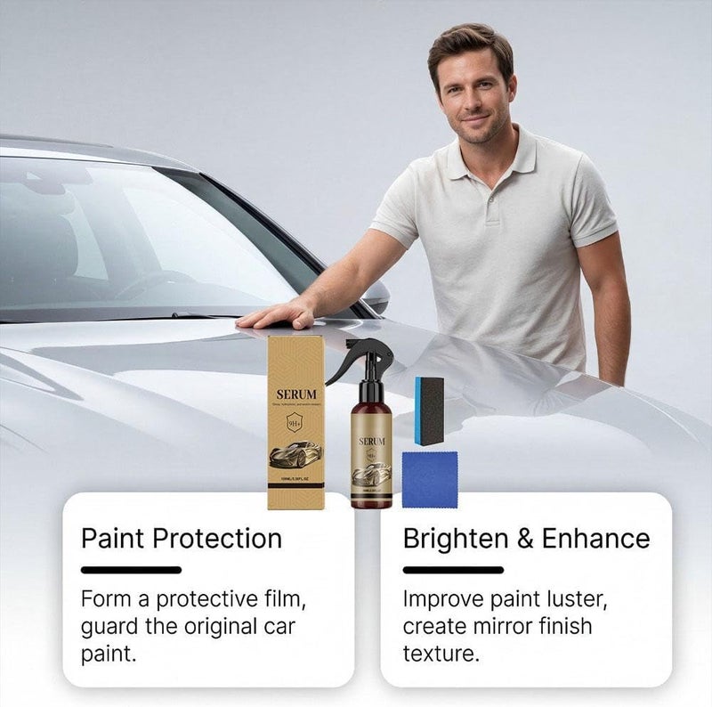 Graphene Ceramic Coating for Cars, High Gloss Nano Spray Wax with UV Protection, Hydrophobic Car Paint Coating Kit for Long Lasting Shine, Water Beading & Scratch Resistance, 120ml (3 Pack) - Image 3