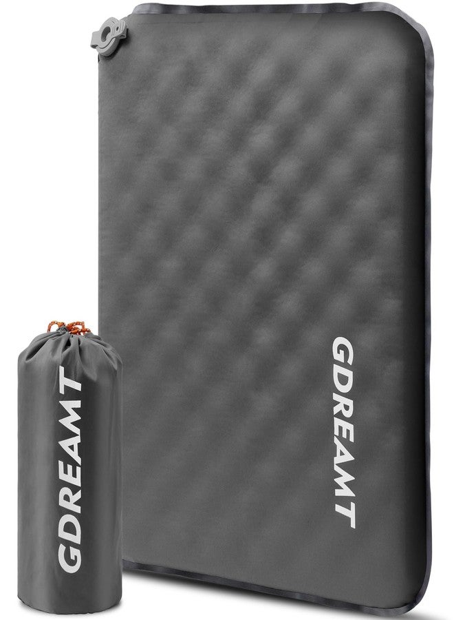GDREAMT Inflatable Seat Cushion, Self-Inflating Memory Foam Stadium Seats Cushion Portable Camping Air-Foam Sitting Pad for Travel Airplane Car Bleachers Backpacking Office, Lightweight & Compact - Image 1
