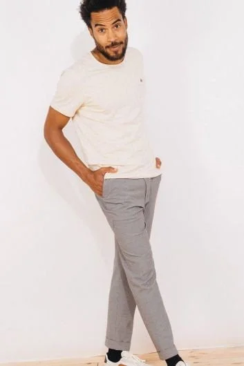 Faguo Beige Cotton Jersey T Shirt