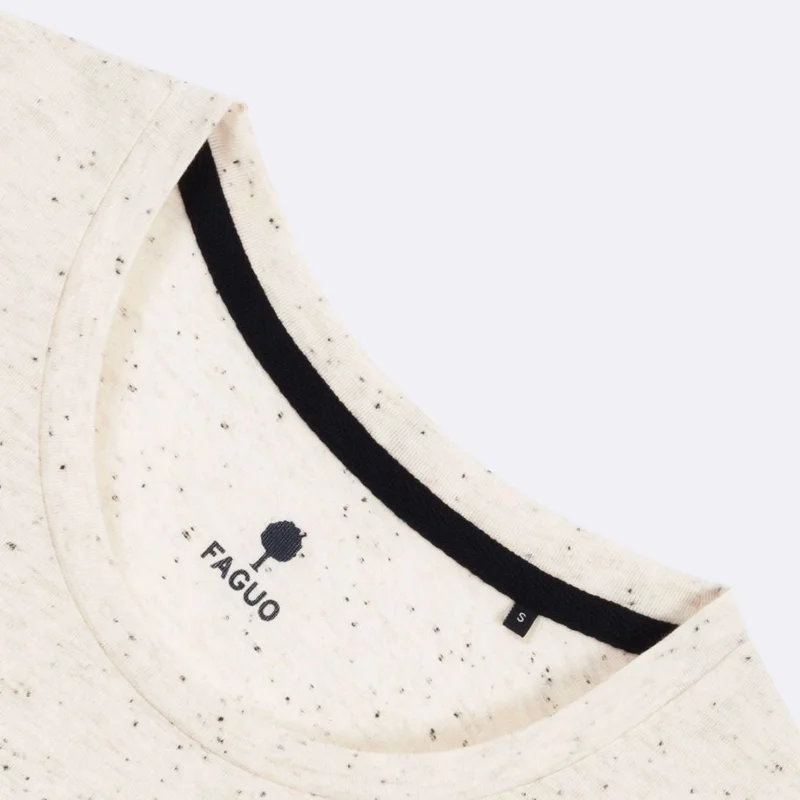 Faguo Beige Cotton Jersey T Shirt