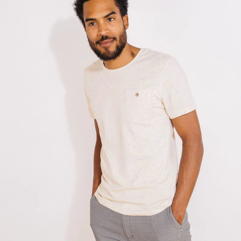 Beige Cotton Jersey T Shirt