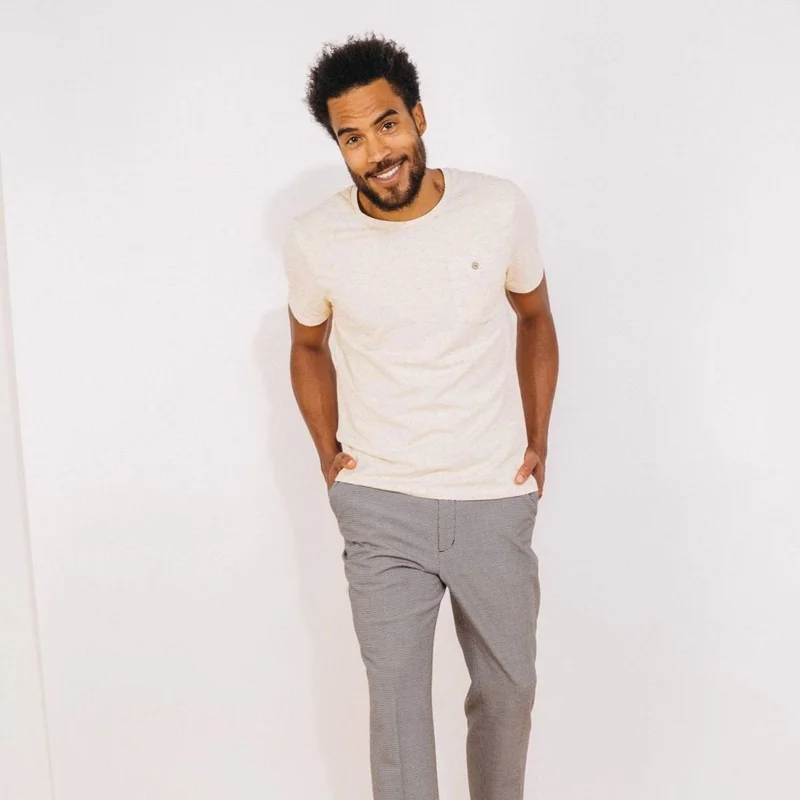 Faguo Beige Cotton Jersey T Shirt