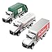 TEMI 3 Pack of Diecast City Transport Vehicles Garbage Tanker Express Delivery 150 Scale Metal Collectible Models With Opening Doors for Boys and Girls - Image 4