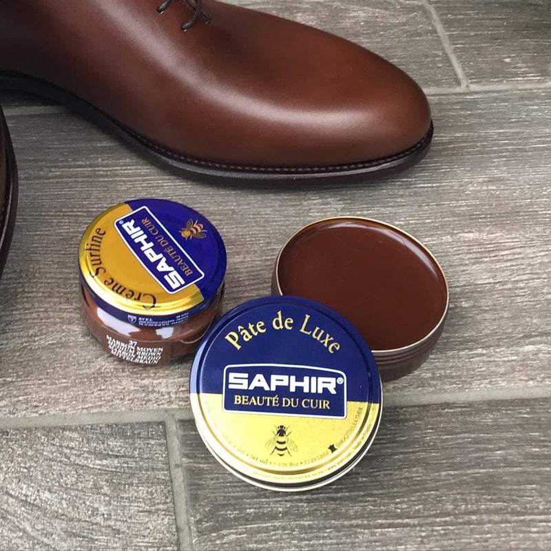 Saphir Shoe Polish Pate de Luxe 50ml Tin - Made in France - Neutral - Image 3