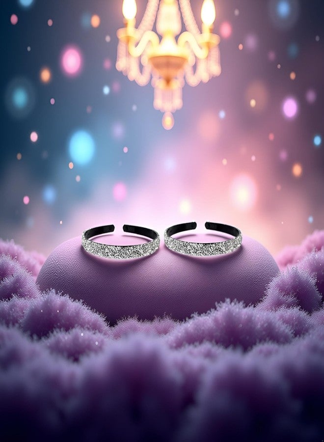 Jowxsx طوق شعر مرصع بأحجار الراين، قطعتان، مصنوع يدويًا، بتصميم عتيق، مرصع بالكريستال واللؤلؤ، باللون الفضي اللامع، مع حلقات شعر مبطنة، مزين بالخرز والجواهر، مثالي لحفلات الزفاف والمناسبات الخاصة. - Image 2