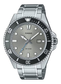 CASIO Analog Quartz Grey Dial Stainless Steel Men's Watch MDV-107D-1A1 