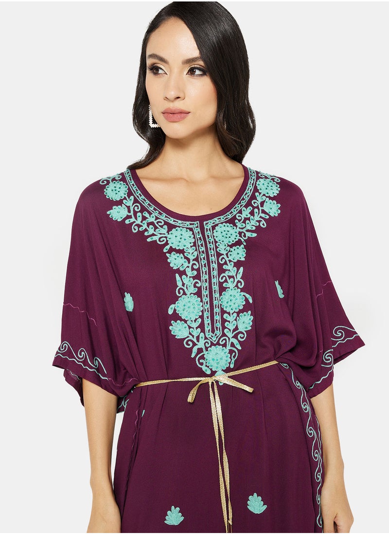 ARABIAN CLOSET EMBROIDERED KAFTAN  - Image 4