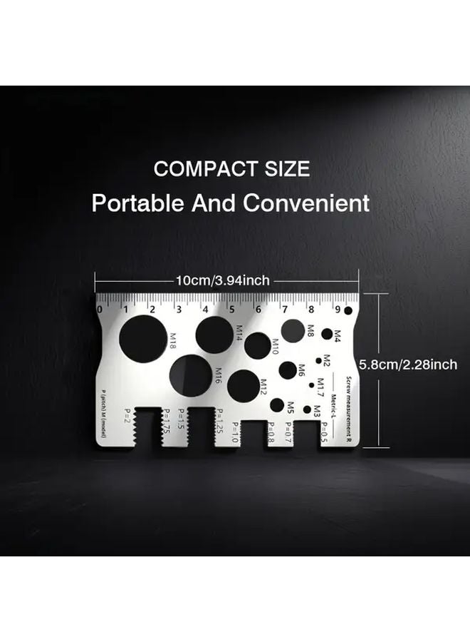 Heavy Duty Metal Screw Bolt Measuring Caliper Precision Thread Distance Gauge - Image 4