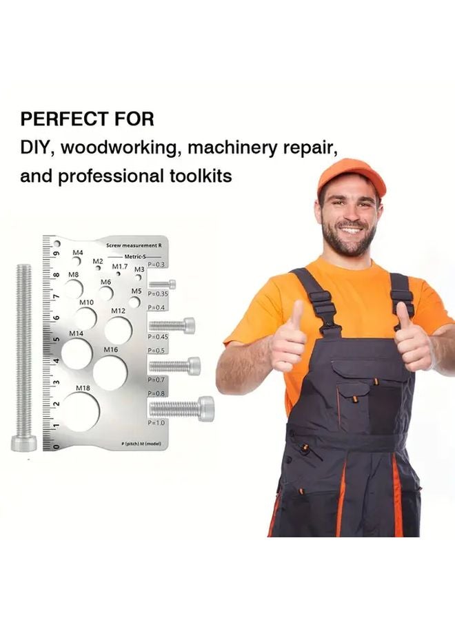 Heavy Duty Metal Screw Bolt Measuring Caliper Precision Thread Distance Gauge - Image 5