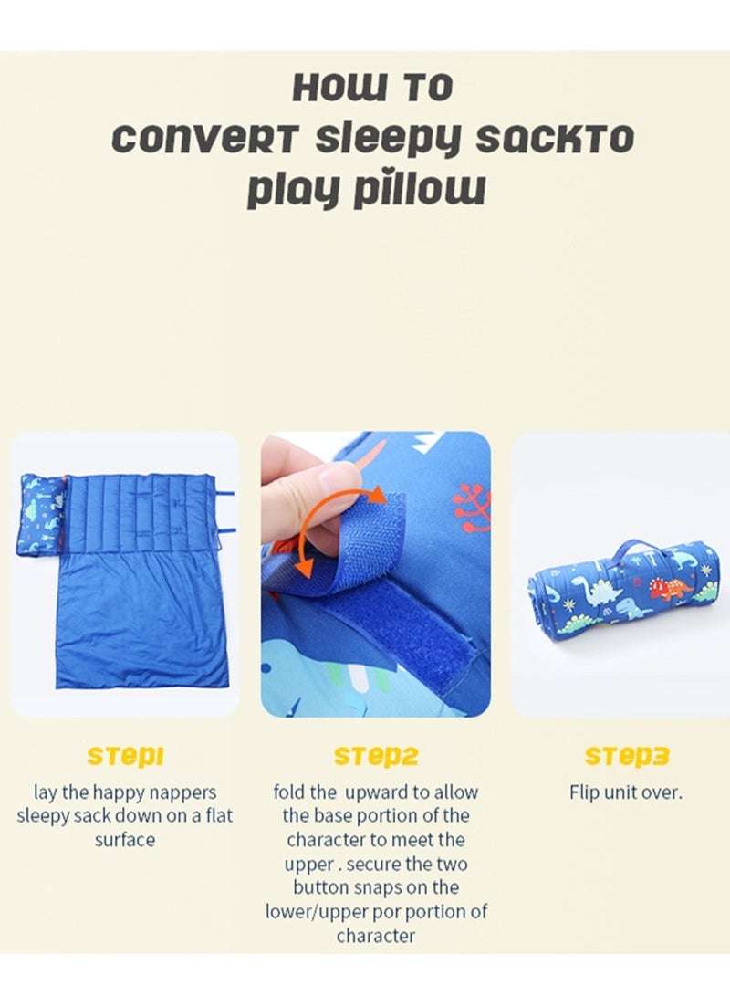 120cm outdoor sleeping bag cotton cartoon sleeping bag quilted warm sleeping bag  - Image 3
