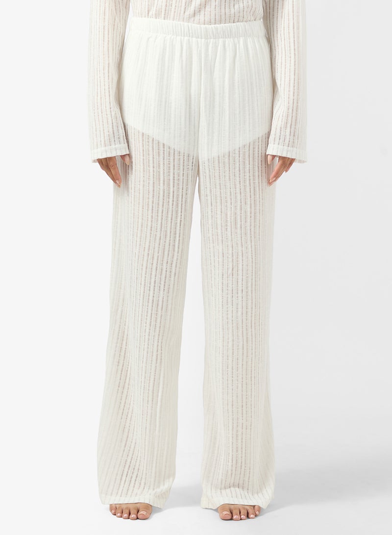 جينجر طقم استرخاء بلوزة وبنطلون بنقشة نقطة - Image 4