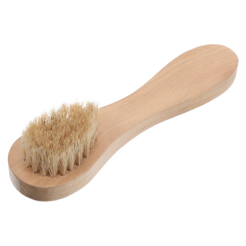 Wooden Handle Soft Bristle Face Cleansing Brush and Back Scrubber Set for Dry Brushing Exfoliation Shower Body Cleaning Men Women Travel Bath - Image 2