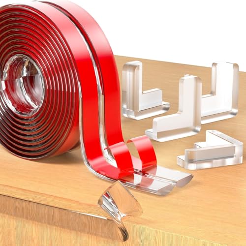 Rster 5-Meter Silicone Edge Protector Strip, 4 Corner Baby Proofing Edge & Corner Guard, Child Safety Cushion for Furniture, Desks, Sharp Corners – Soft & Durable for Kids - Image 1