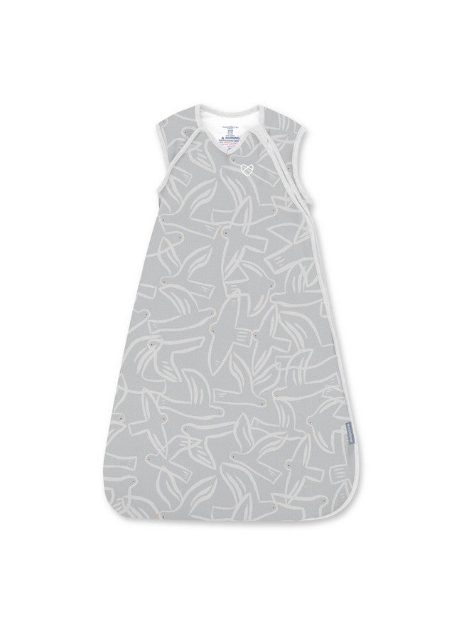 Ingenuity Night Sack Sleeper, Baby Sleep Sack, Size 3-18 Months, 14-24 Pounds, 1.0 TOG, Extra-Long Zipper, 100% Cotton - Flock Together - Image 1