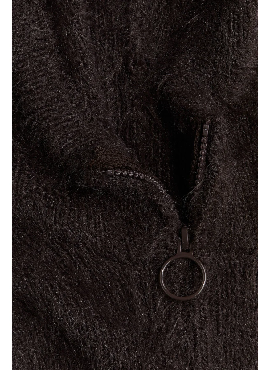 اتش اند ام Hooded Fluffy-Knit Neck Warmer
